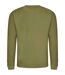 Unisex adult soft touch sweatshirt khaki green Awdis-2