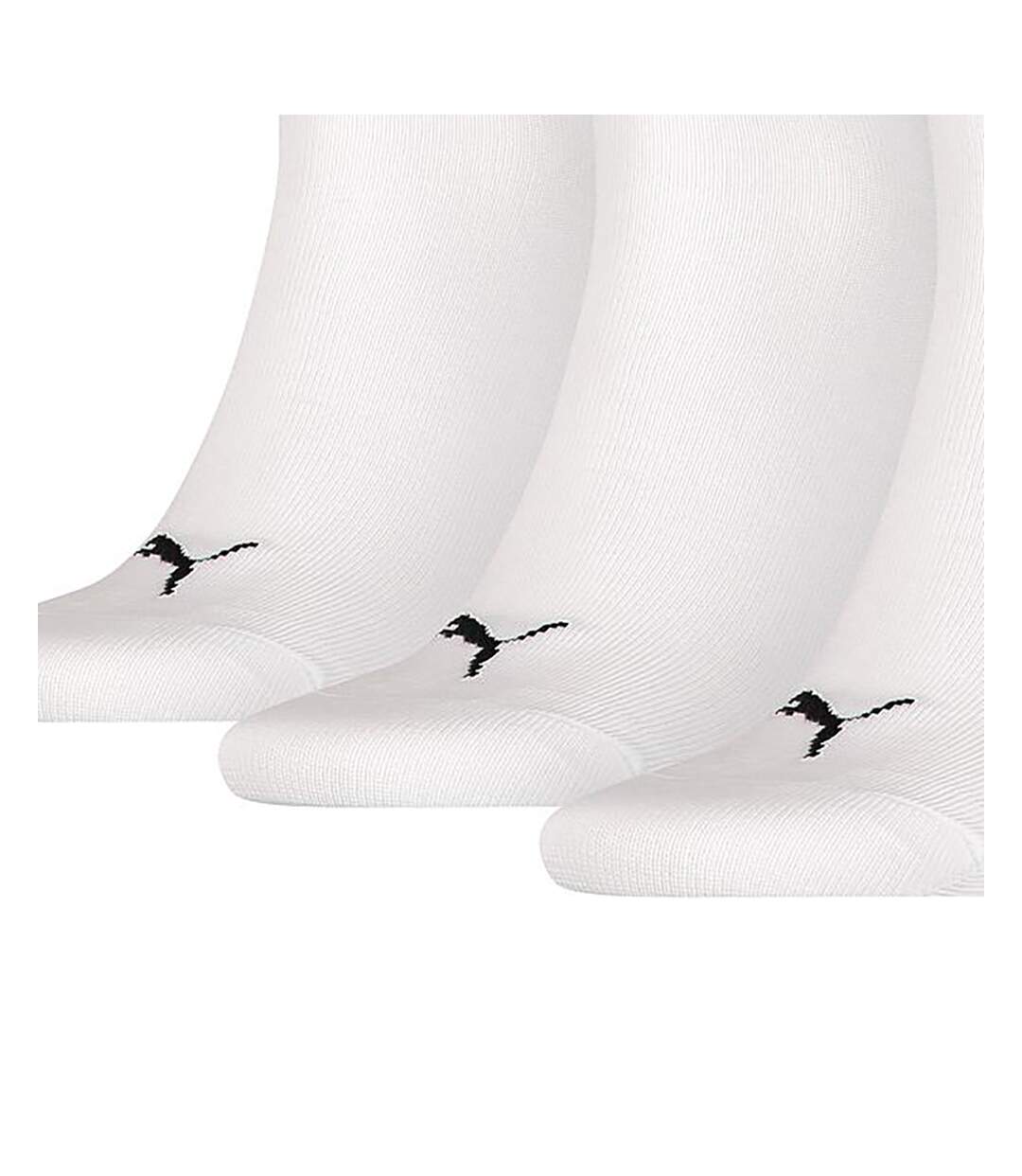Pack Of 3  Unisex Adult Quarter Training Ankle Socks  White Puma-3