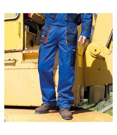 Unisex Work-guard Lite Workwear Trousers Breathable And Windproof Royal Navy Orange Result