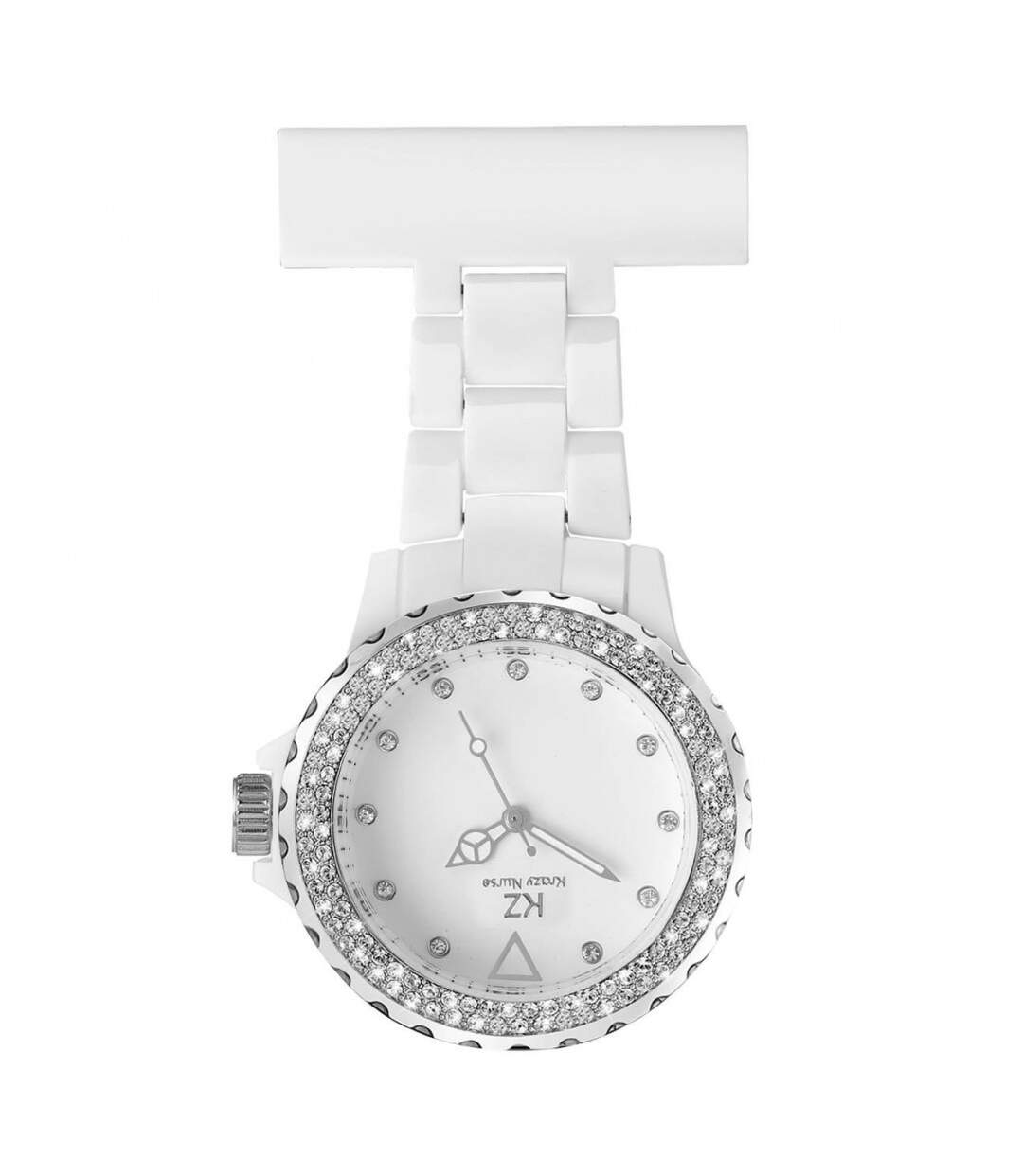 Montre Infirmière Originale Plastique Blanc Strass KRAZY 59