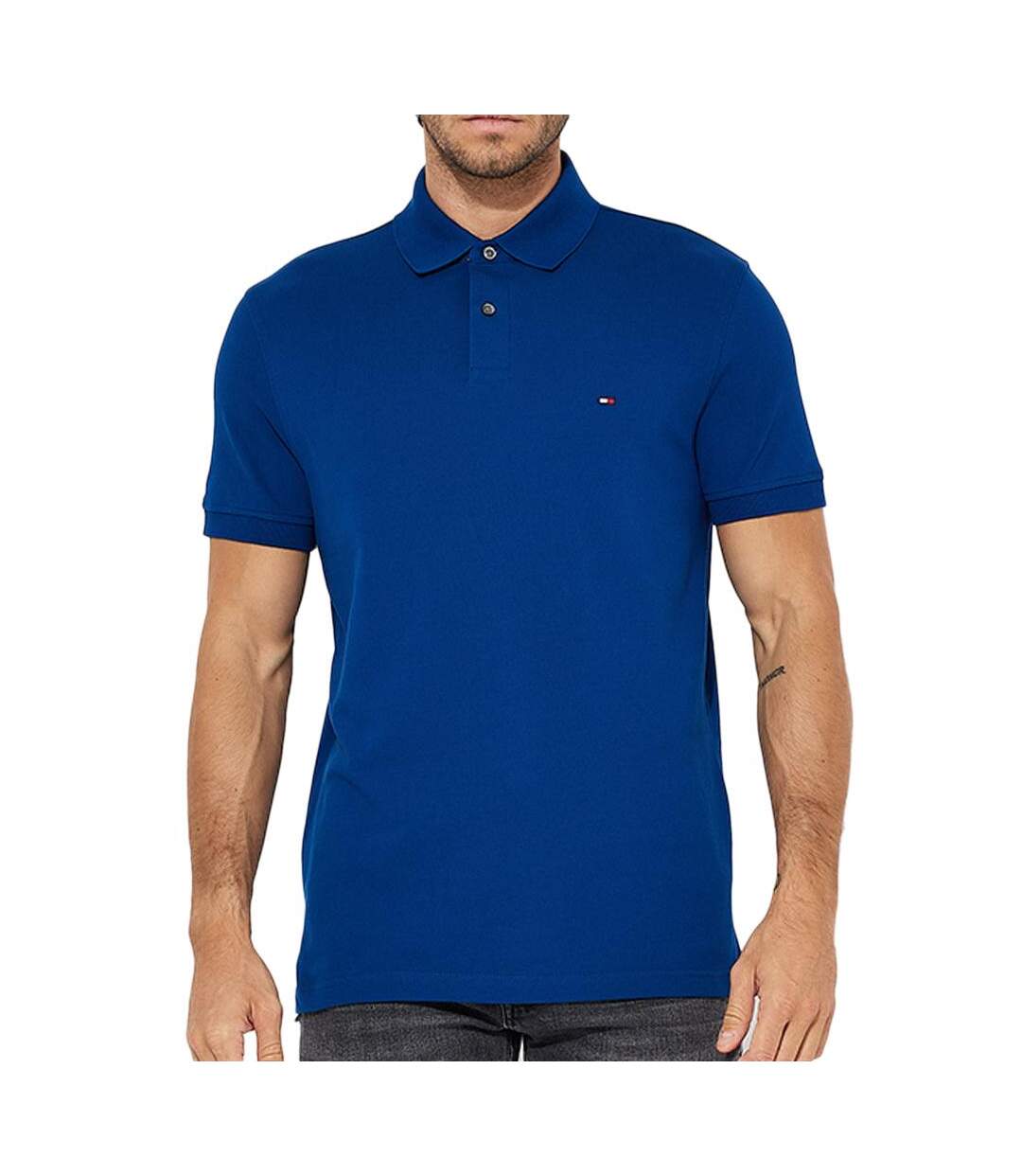 Polo Bleu Electrique Homme Tommy Hilfiger 1985 Regular - M