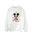 Disney Sweatshirt étoiles Mickey Mouse Femme/Ladies (Blanc) - UTBI28907-1