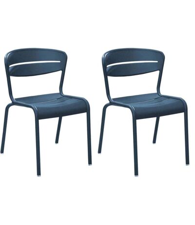 Chaises terrasse en aluminium Haora (Lot de 2)