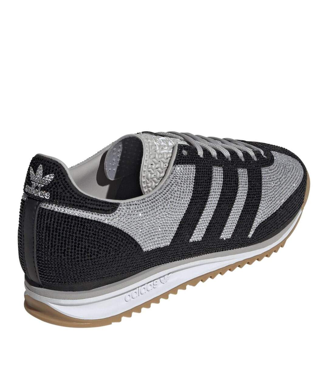 Womens/ladies Sl72 Suede Trainers Black Adidas-4