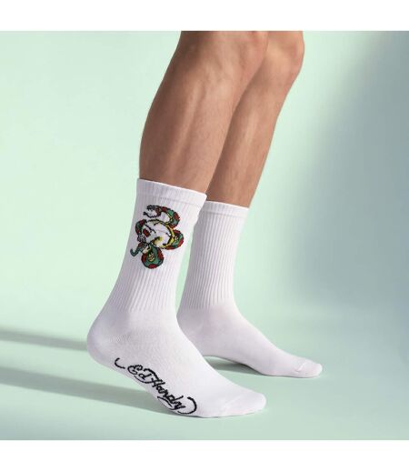 Ed Hardy- Lot De 5 Chaussettes Homme Motif Crâne Respirantes Casual