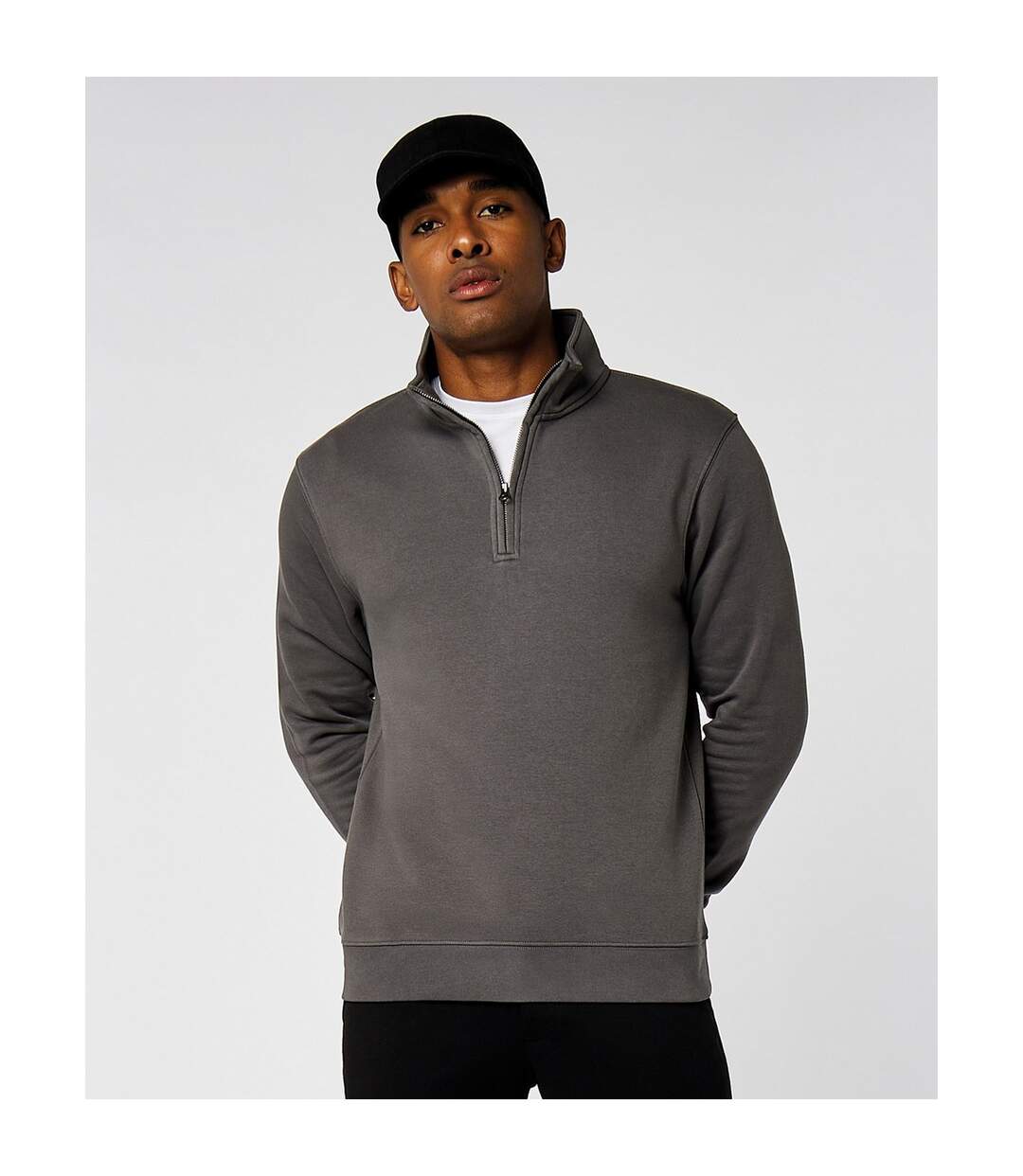 Sweat Homme Gris Foncé Kustom Kit-3