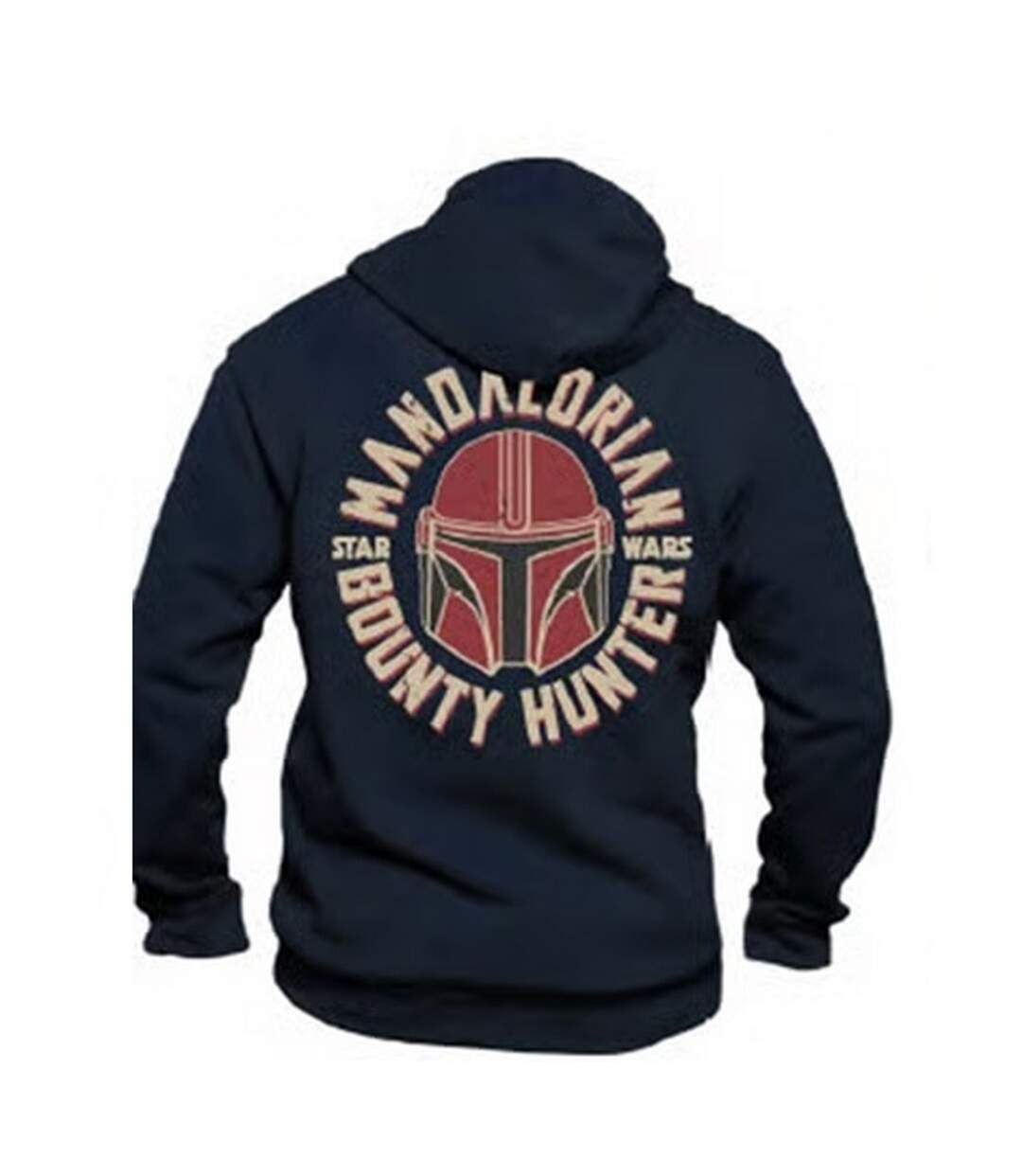 Veste À Capuche The Mandalorian Bounty Hunter Homme Noir Star Wars-2