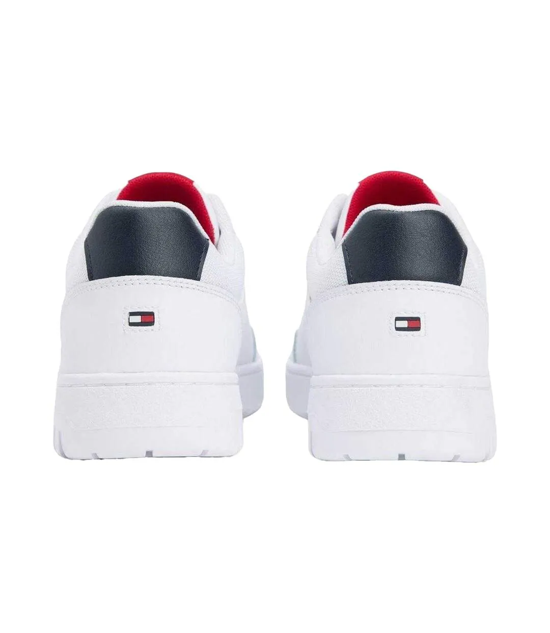 Mens Basket Core Lt Leather Trainers White Tommy Hilfiger-2