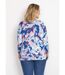 Pull manches 3/4 imprimé floral-2