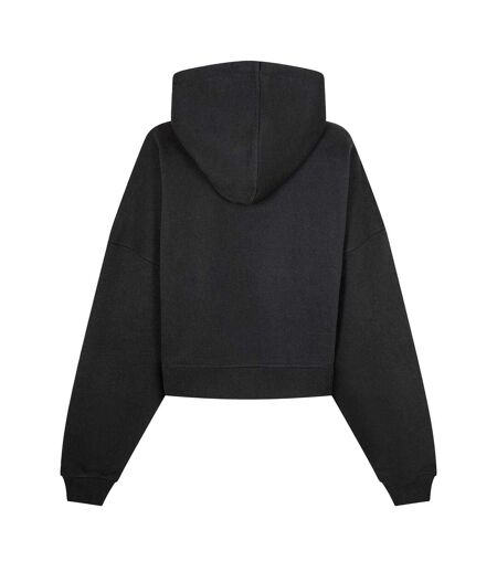 Womens/ladies Logo Hoodie Black Kangol