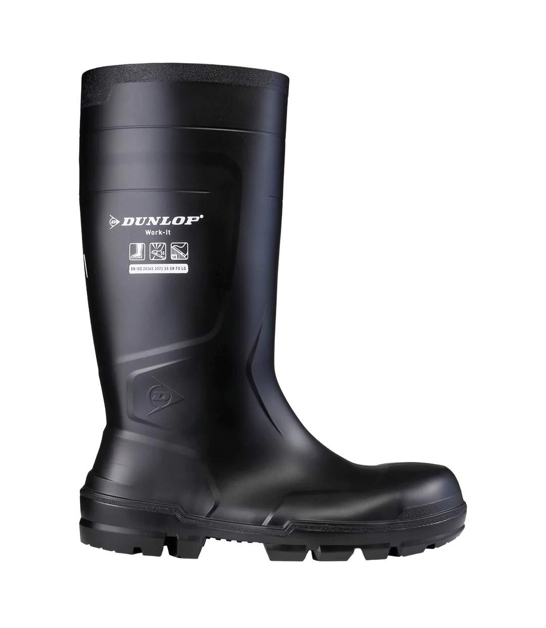 Unisex adult work-it safety wellington boots black Dunlop-3