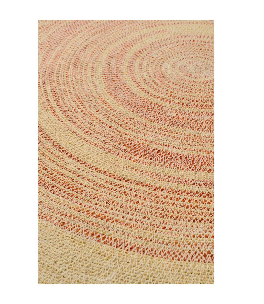 Déco Murale Plateau en Jonc Galene 100cm Naturel & Orange-3