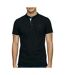 Polo noir homme lee cooper glc2047-1