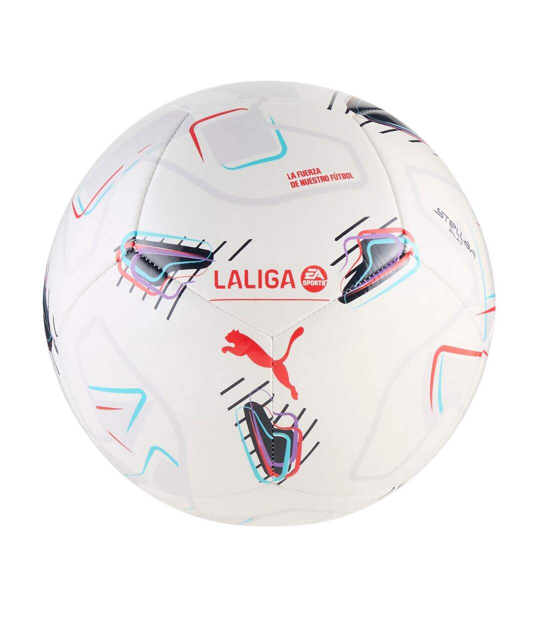 Mini Ballon De Foot Stellar Play Laliga Taille 5 Blanc Puma-1