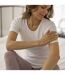 Ladies Cotton Thermal Underwear Short Sleeved Top-3