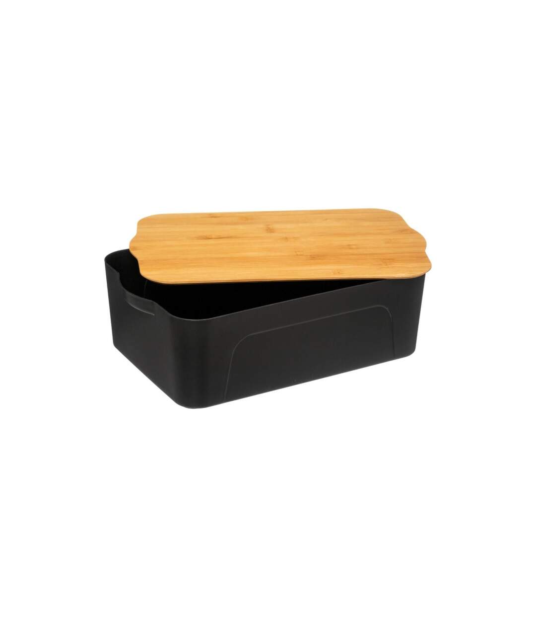 Boîte de Rangement Marco 13L Noir & Naturel-2