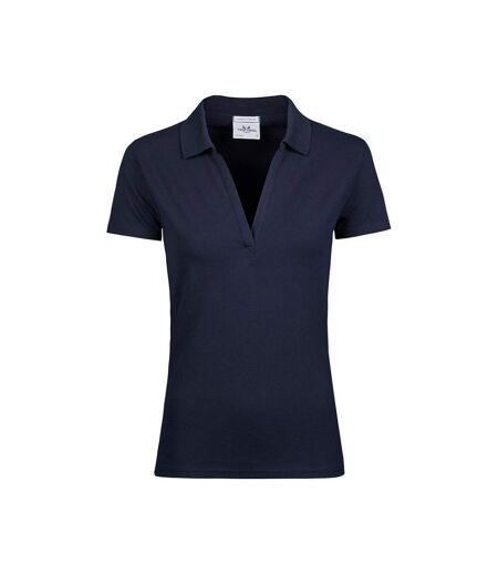 Polo Luxury Femme Bleu Marine Tee Jays