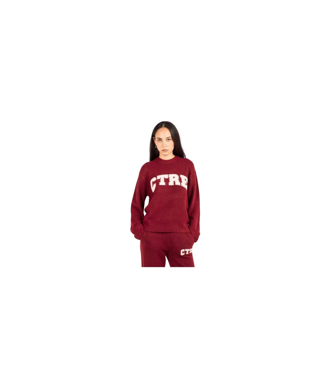 Pull Femme Bordeaux Couture-1