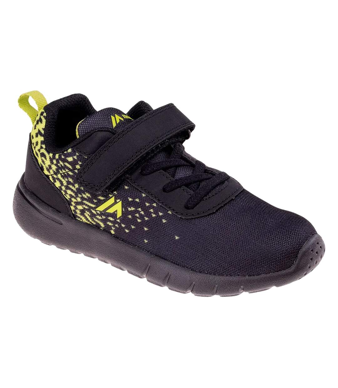 Baskets Makredi Enfant Noir Vert Néon Martes Essential-1