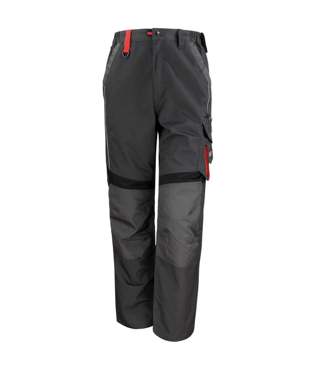 Unisex adult technical work trousers grey/black WORK-GUARD by Result-1