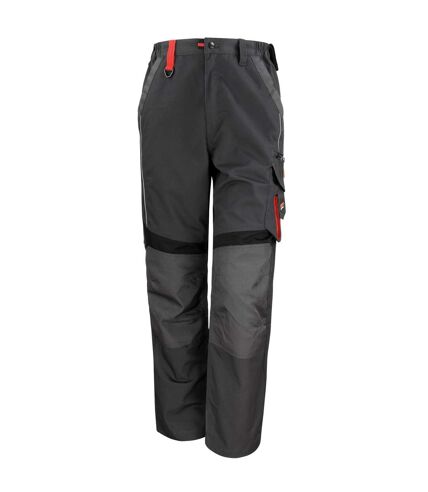 WORK-GUARD by Result Unisex Adult Technical Work Trousers (Gray/Black)