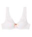 Soutien-gorge ampliforme en dentelle recyclée blanche Lima