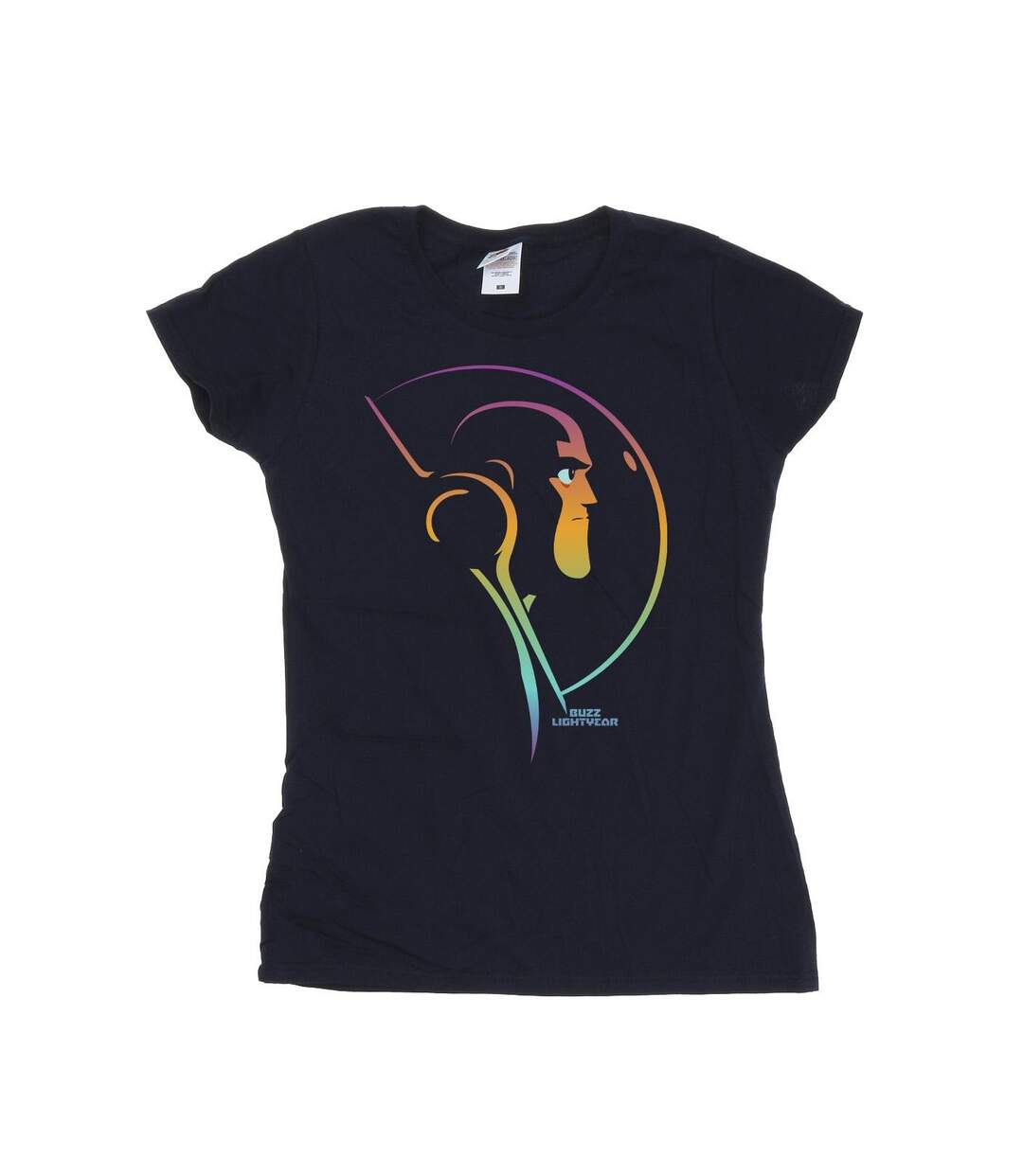 Disney T-shirt en coton Lightyear Blended Stare - Femmes/Dames (Bleu marine) - UTBI28931-1