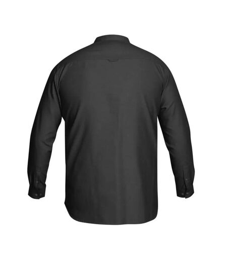 D555 Mens Richard Oxford Kingsize Long-Sleeved Shirt (Black)