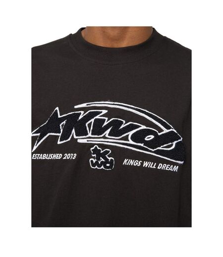 T-shirt Motif/style Tirets Homme Noir Kings Will Dream