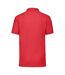 Mens 65/35 polo shirt red Fruit of the Loom