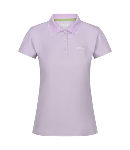 Polo manches courtes maverick femme lilas pâle Regatta