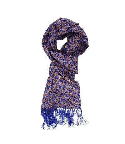 Écharpe Style Cachemire Two Taille Unique Bleu Luke 1977