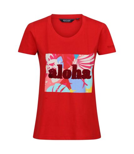 T-shirt filandra femme rouge vif Regatta