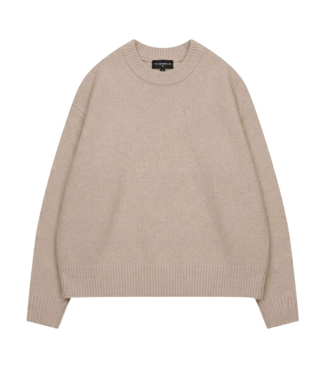 Pull Copyright Homme Beige Couture-1