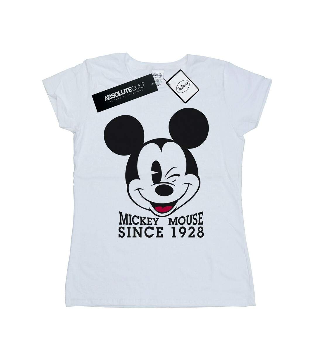Disney T-shirt en coton Femmes/Ladies Mickey Mouse Since 1928 (Blanc) - UTBI30949-1