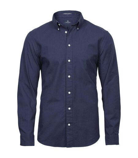 Tee Jays Mens Perfect Long Sleeve Oxford Shirt (Navy)