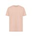 Unisex adult kakadu recycled cotton relaxed fit t-shirt peach nectar Iqoniq-1