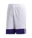 Short De Basket Motif/style Logo Homme Violet Blanc Adidas-3