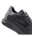 Mens Pacific 2.0 Leather Chunky Flat Trainers Black Lavair-3