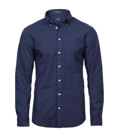 Tee Jays Mens Perfect Oxford Shirt (Navy Blue)