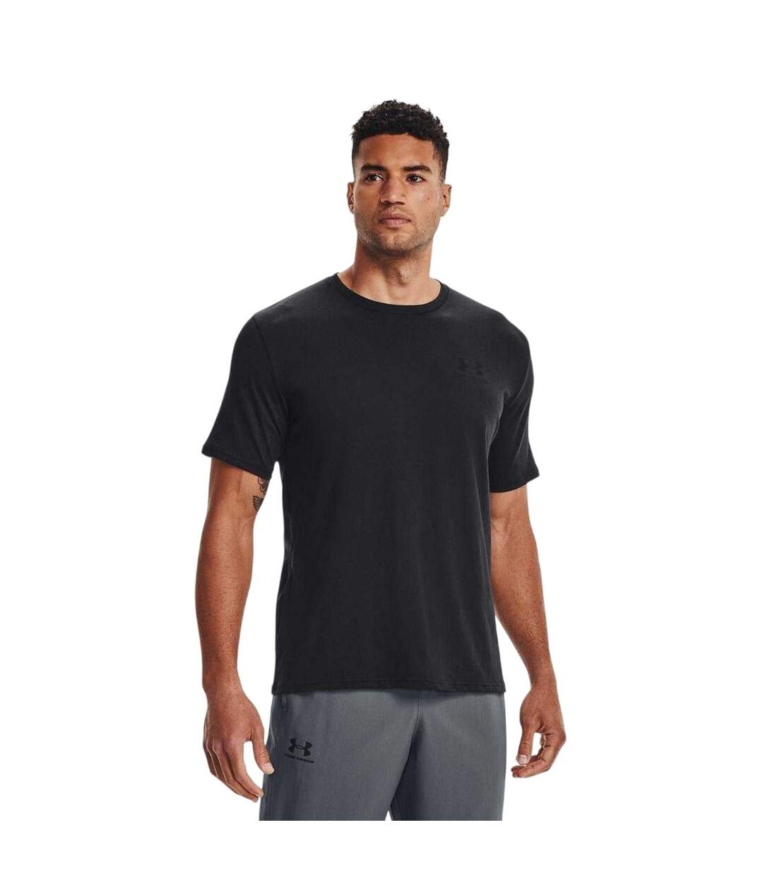 T-shirt Motif/style Logo Sur Poitrine Sportstyle Homme Noir Under Armour-4