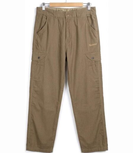 WINCHESTER WE1280C — Pantalon détente camel : l'élégance du coton à rayures