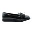 Womens/ladies alpha bow detail extra wide loafers black Where´s That From