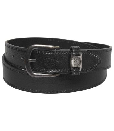 Men's Black Split Leather Belt