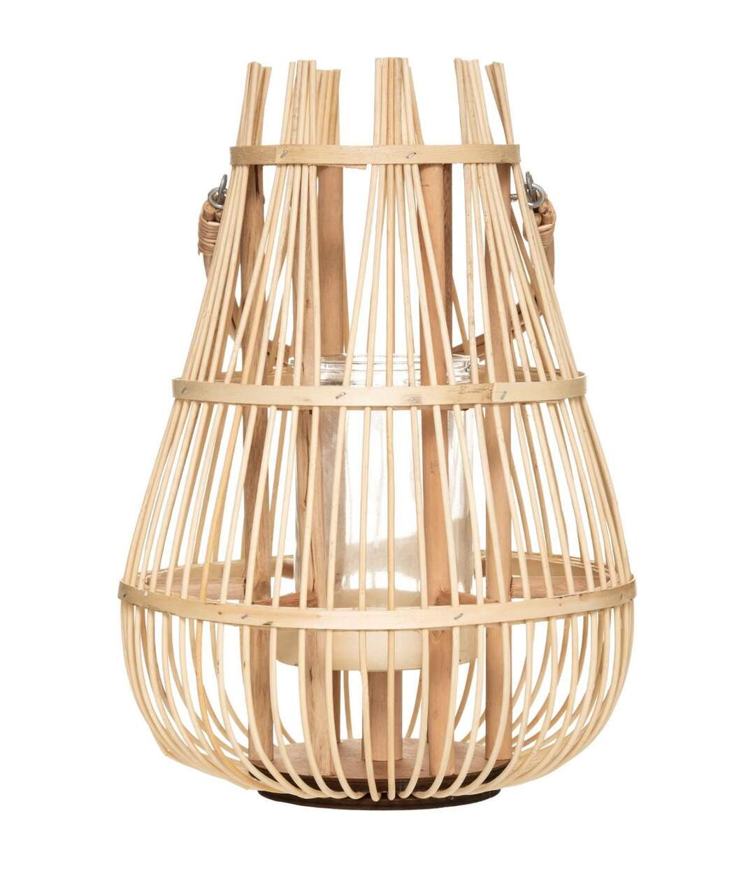 Lanterne à Anse en Rotin Panier 37cm Naturel-2