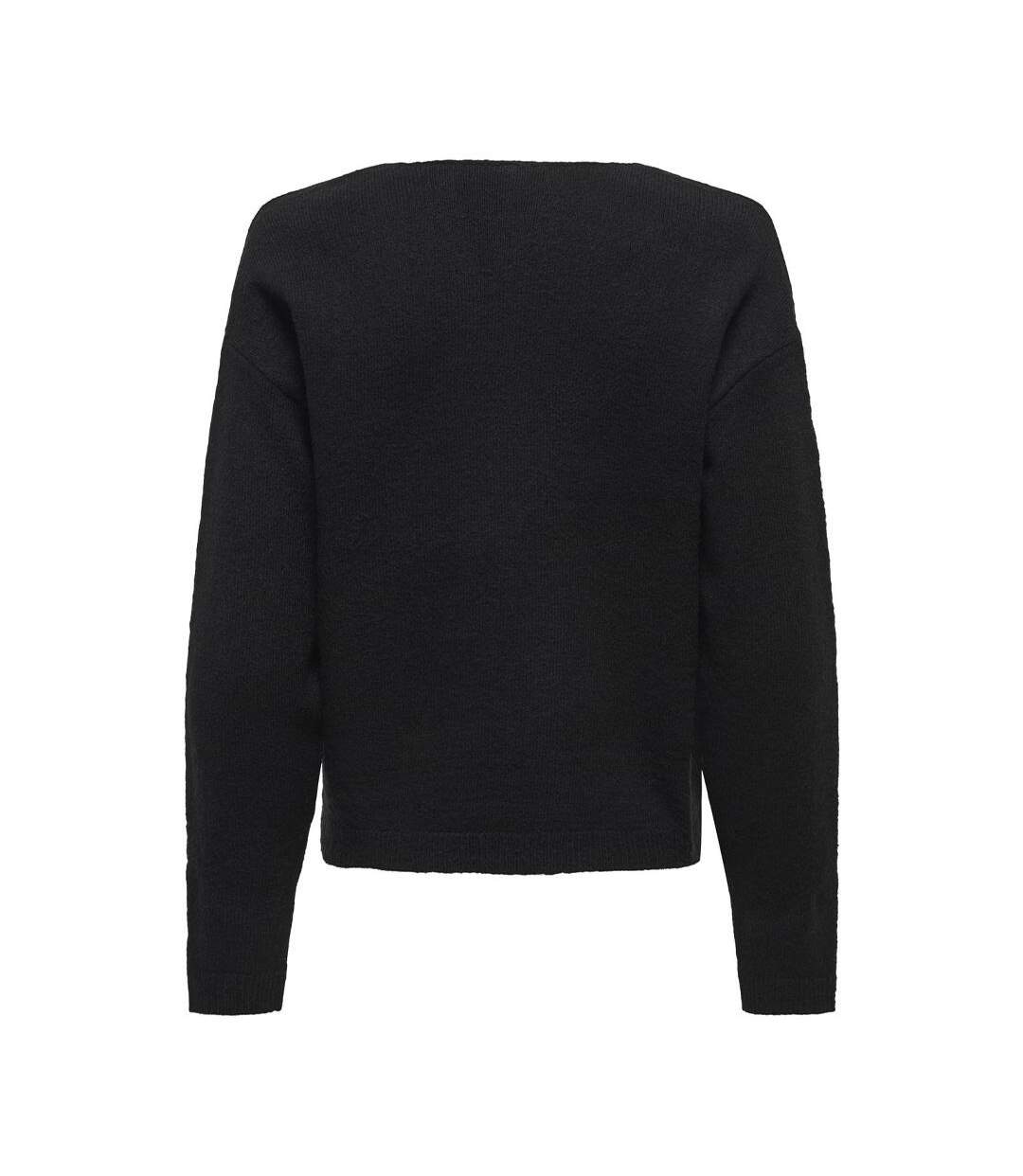 Pull noir femme only veoni-2