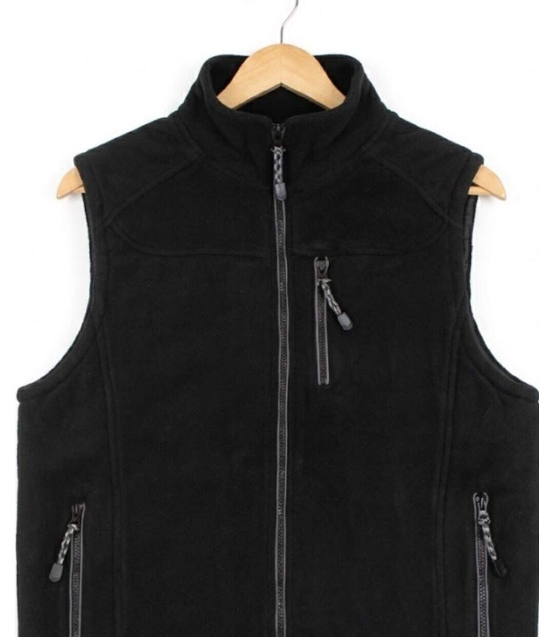 CHALLENGER CHAMBERY3 — Gilet sans manches polaire noir : haute protection thermique et aisance totale-5