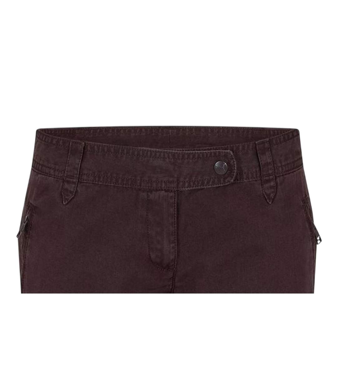 Womens/ladies Straight Leg Trousers Brown Puma-4