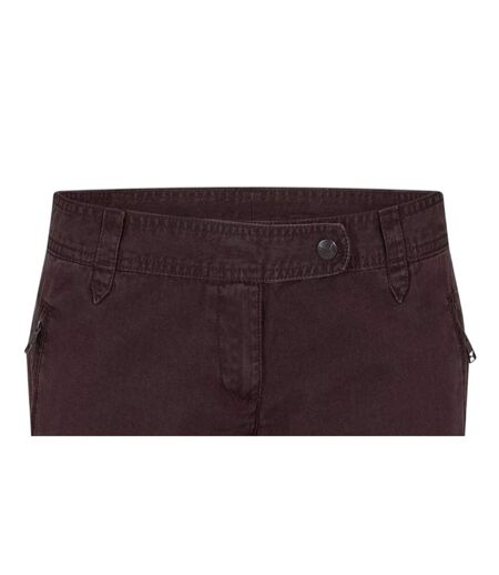 Womens/ladies Straight Leg Trousers Brown Puma