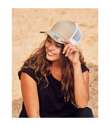 Casquette Trucker Motif/style Rétro Marron Kaki Flexfit